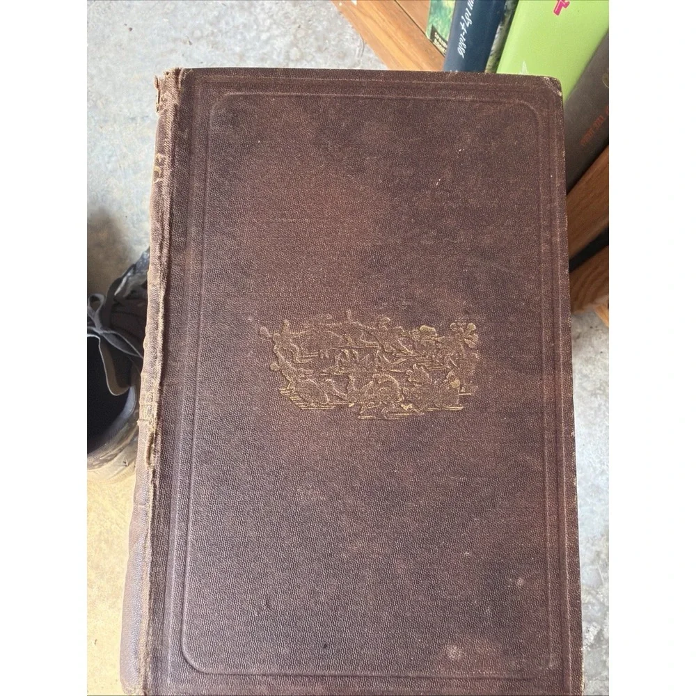 antique hardcover spine of The Works of Rabelais